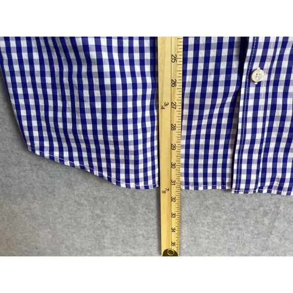 Weatherproof Short Sleeve Shirt Men's Size 2XL Big & Tall Button Down Blue - Picture 3 of 7